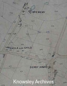 Tithe Map segment: Lane Ends, Halewood