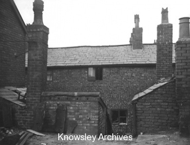 Rear of cottages, Derby Road, Huyton