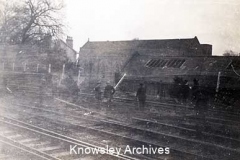 Bomb damage to railway line, Huyton