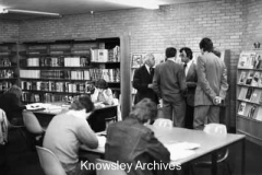 Harold Wilson, M.P. in Huyton Library