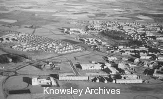 Aerial view of central Kirkby