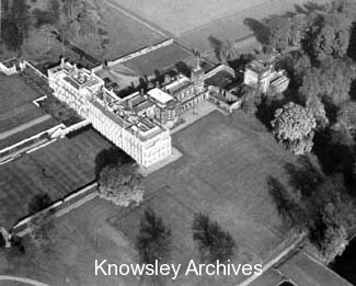 Knowsley Hall from the air