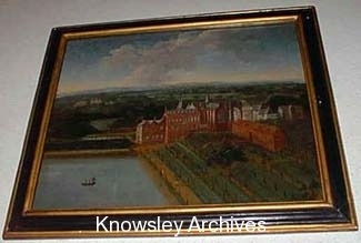 Oil painting of Knowsley Hall, Knowsley