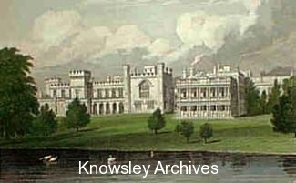 Watercolour of Knowsley Hall