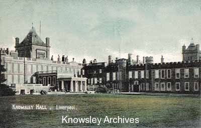 Knowsley Hall postcard