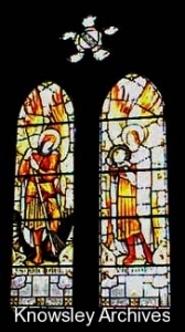 Stained-glass window, St Mary's Church, Knowsley
