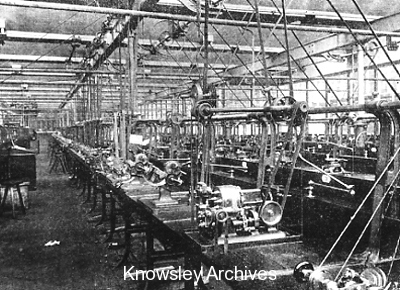 Pinion cutting machines, Lancashire Watch Co., Prescot