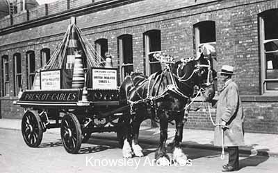 British Insulated Cables horse-drawn float, Prescot