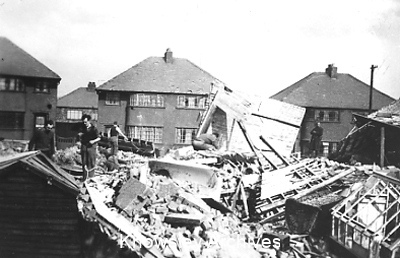 Bomb damage, Coronation Drive, Roby