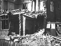 Bomb damage, Swanside Road, Roby