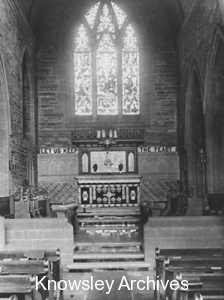 Altar, St Nicholas' Parish Church, Whiston