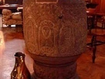 Norman Font, St Michael's Parish Church, Huyton