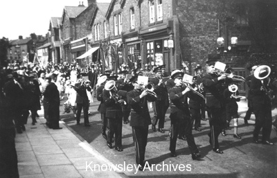 Procession, Derby Road, Huyton