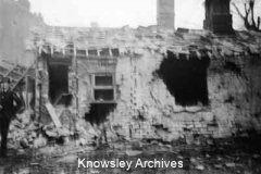 Bomb damage, The Orchard, Huyton