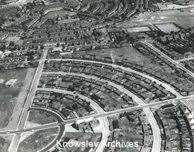 Aerial view, Western Avenue area, Huyton