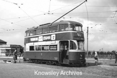 Tram at Page Moss, Huyton