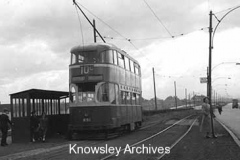Tram on Liverpool Road, Huyton
