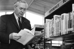 Harold Wilson M.P. at Page Moss Library, Huyton