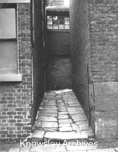 Entry to courtyard off Huyton Lane, Huyton