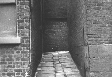 Entry to courtyard off Huyton Lane, Huyton