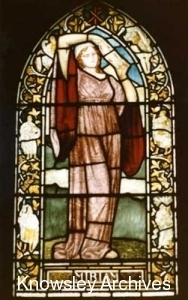 Stained-glass window, St Chad's Church, Kirkby