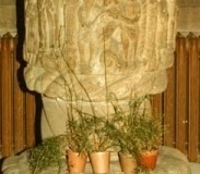 Norman font, St Chad's Church, Kirkby