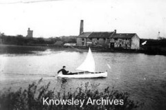 Boating on Kirkby's Mill Dam Lake