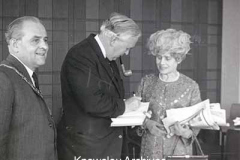 Official opening of Kirkby's Civic Building by Harold Wilson