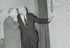 Official opening of Kirkby's Civic Building by Harold Wilson