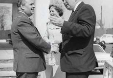 Official opening of Kirkby's Civic Building by Harold Wilson