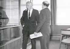 Official opening of Kirkby's Civic Building by Harold Wilson