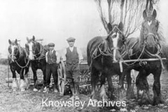 Kirkby farm workers with their horse teams