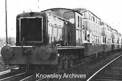 Tramcars on the Kirkby Trading Estate line