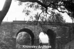 Railway bridge, Mill Brook, Kirkby