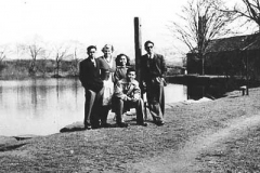 Malayan students at Mill Dam, Kirkby