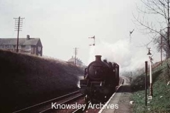 Steam engine at Kirkby Railway Station
