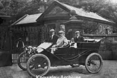 Osbert Cecil Molyneux, 6th Earl of Sefton in his car