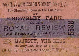 Edward VII's visit to Knowsley Park