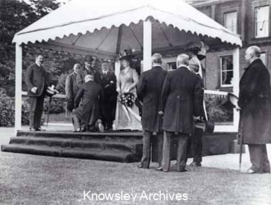 King George V at Knowsley Hall