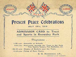 Prescot Peace Celebrations at Knowsley Park