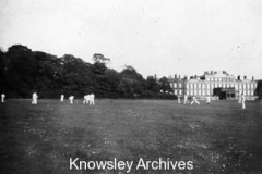 Cricket match at Knowsley Hall