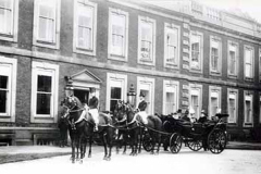 Horse-drawn carriage at Knowsley Hall, Knowsley