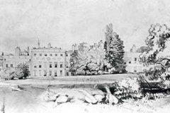 East front and garden, Knowsley Hall