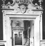 Ornate door surround, Knowsley Hall, Knowsley Park Estate