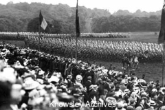 Royal review of troops at the Knowsley Hall Estate