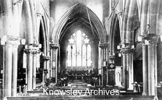 Interior, St Mary's Church, Knowsley Village