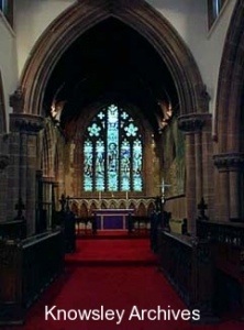 Interior, St Mary's Church, Knowsley Village