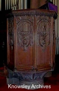 Pulpit, St Mary's Church, Knowsley