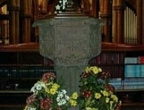 Font, St Mary's Church, Knowsley Village