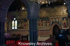 Mosaic wall, St Mary's Church, Knowsley Village